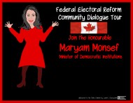 DIY Federal Electoral Reform Community Dialogue Tour ~ online version