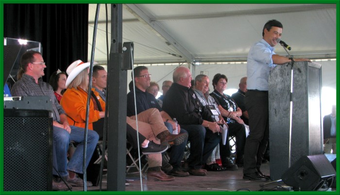 Wellington—Halton Hills MP Michael Chong speaks at the 2016 International Plowing Match.