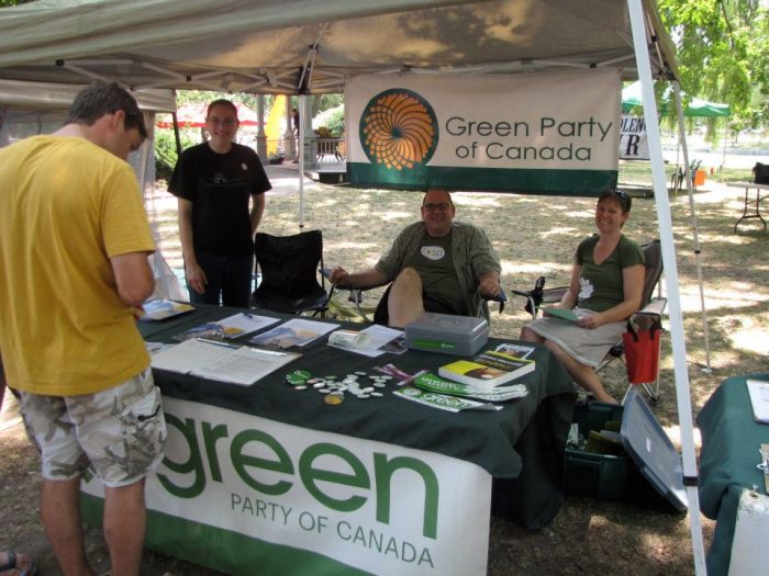 Green Party at Nonviolence Festival Day In The Park 2012