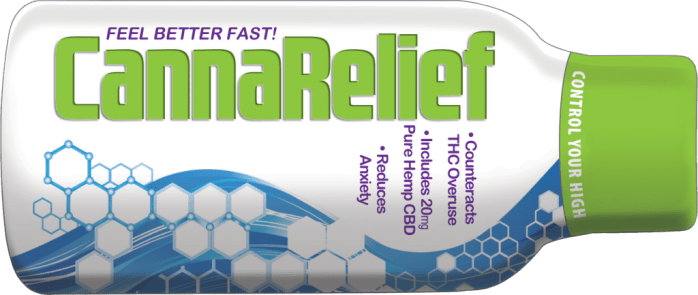 CannaRelief supplement bottle