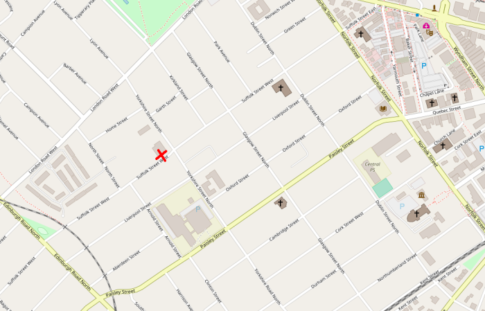 OpenStreetMap to Guelph Campaign Office, 163 Suffolk Street West, Guelph, Ontario