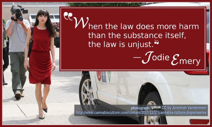 QUOTATION Jodie Emery red CCby editor Jeremiah Vandermeer-ctv