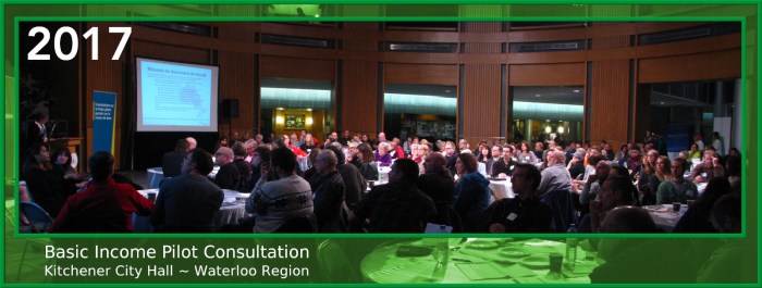 Ontario Liberal Party's Basic Income Consultation, Waterloo Region (January, 2017)